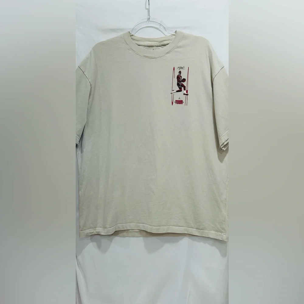 Jordan Men's Flight Heritage Sportwear T-shirt‎ Beige Dize XL